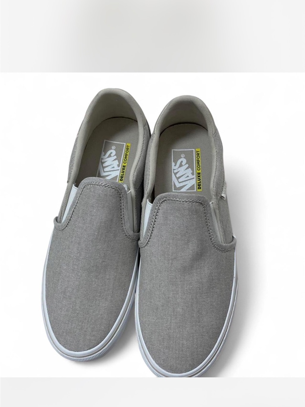 Vans Slip-On Canvas Sneakers - Grey Deluxe Comfort